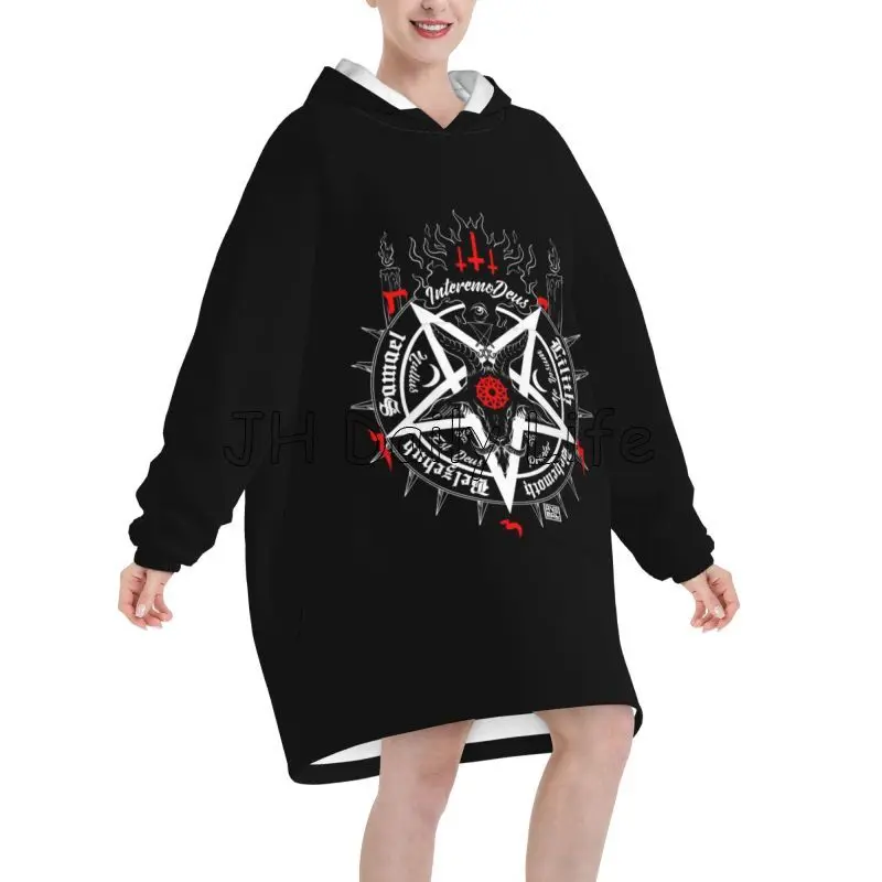 Black Satan Skull Dead Head My – обзор и цена Sherpa Hoodie Fleece