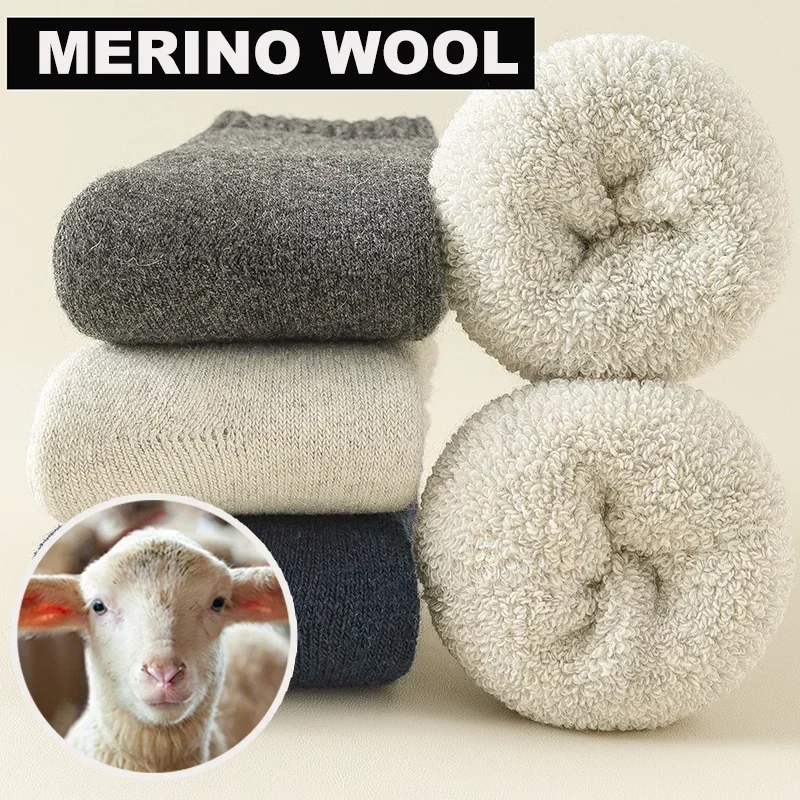 HOT  2026 3 Pairs Men Women Wo – обзор и цена Thermal Sock Wool