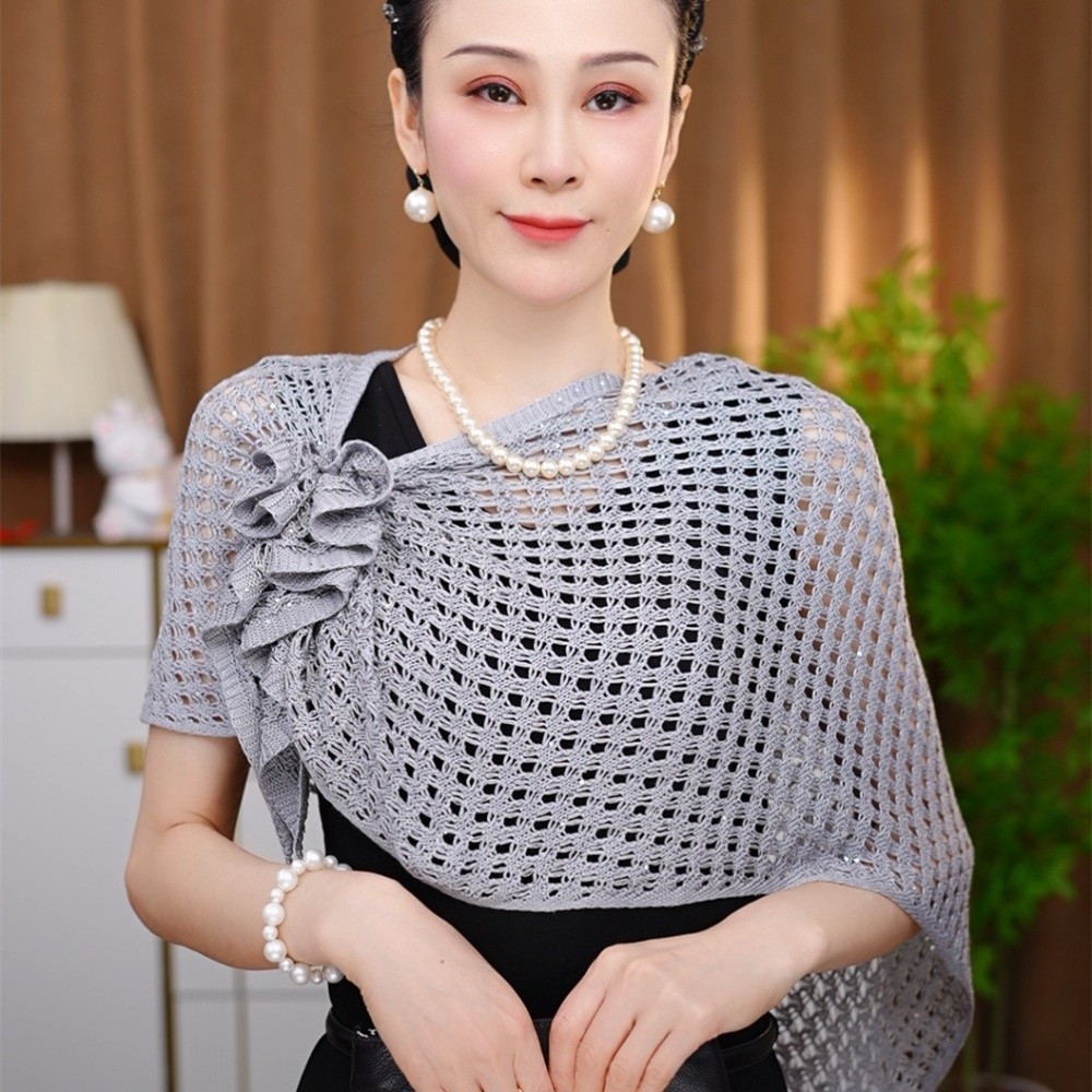 Sparkly Design Hollow Out Card – обзор и цена Shawl Wrap Winter