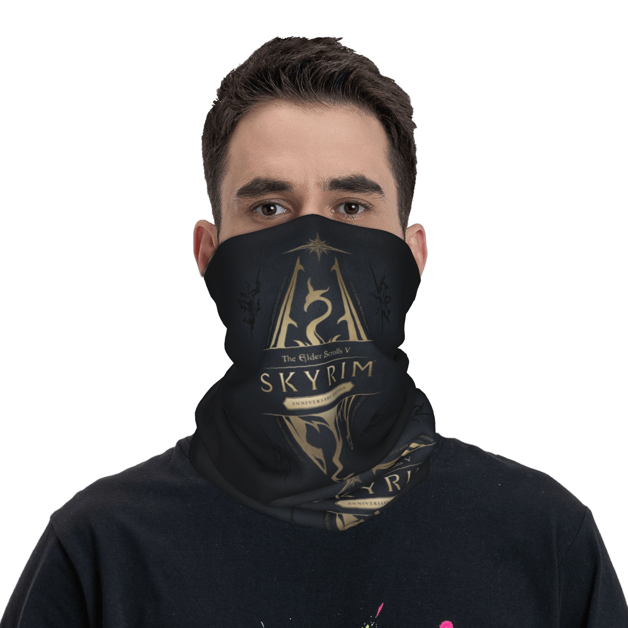 Custom Skyrim Logo Bandana Win – обзор и цена Neck Gaiter Fleece