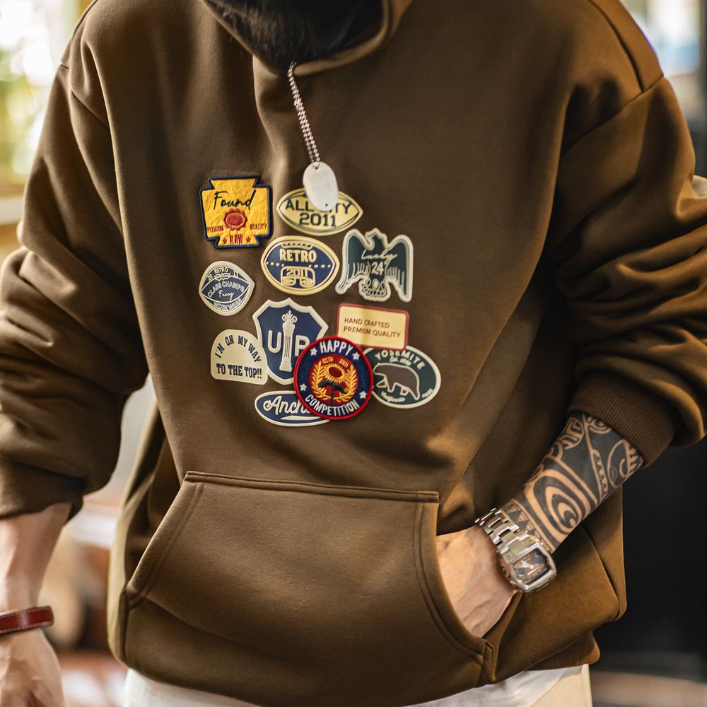 Maden Vintage Men's Embroidere – обзор и цена Sherpa Hoodie Fleece