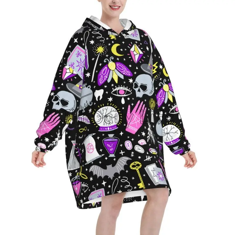 Magic Witchy Goth Oversized Bl – обзор и цена Sherpa Hoodie Fleece