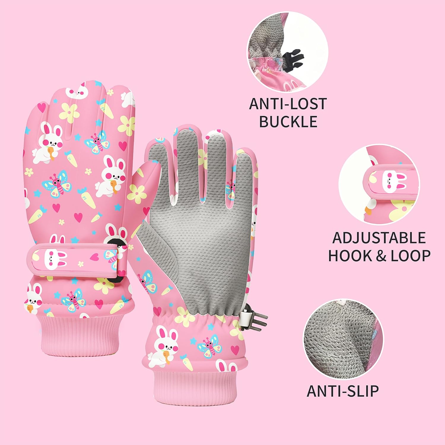 Kids Winter Snow Gloves, Water – обзор и цена Snow Glove Insulated