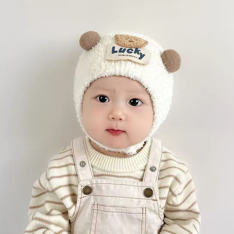 Cute Bear Baby Ear Protection  – обзор и цена Knit Beanie Hat Warm