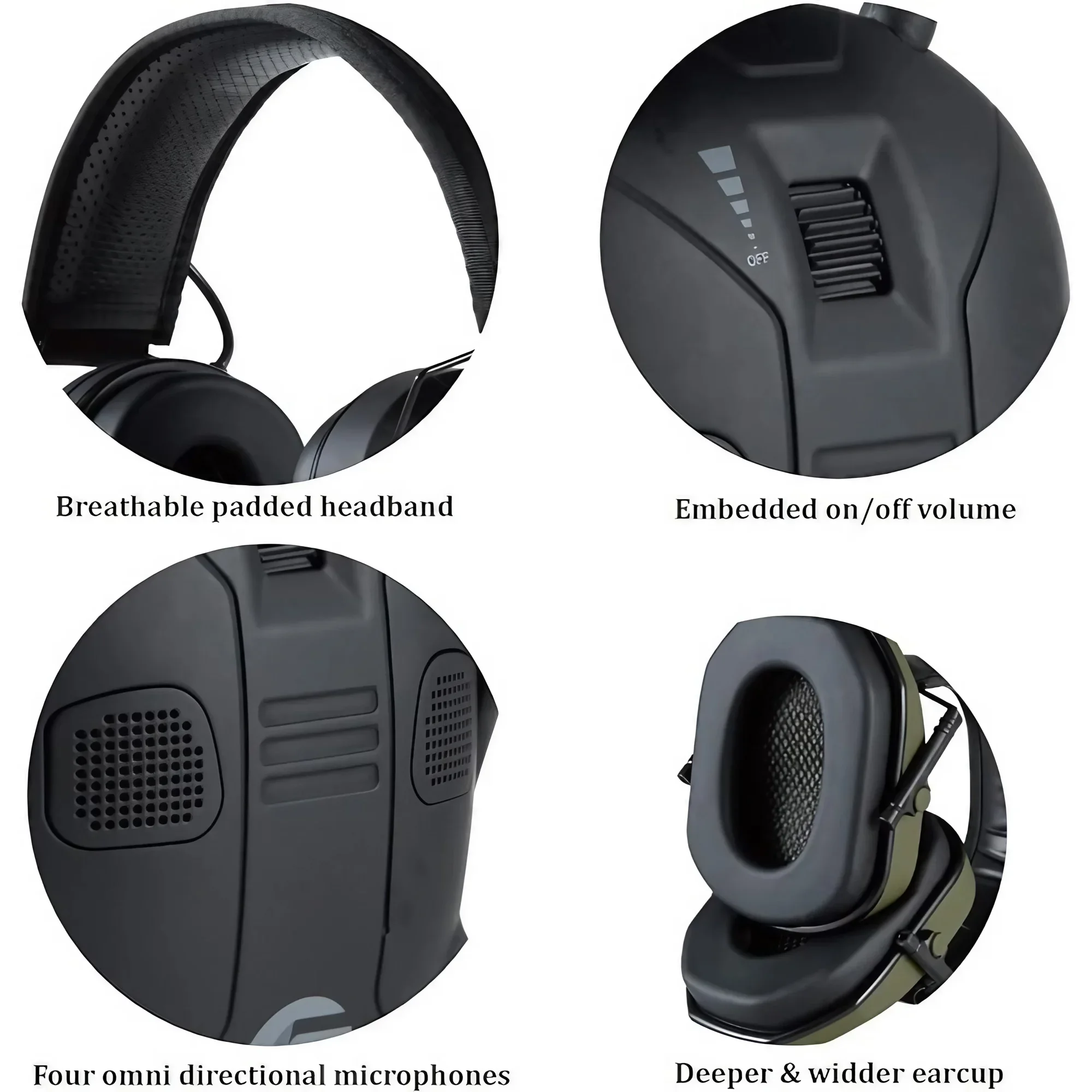 Tactical Foldable Earmuffs 360 – обзор и цена Earmuffs Foldable