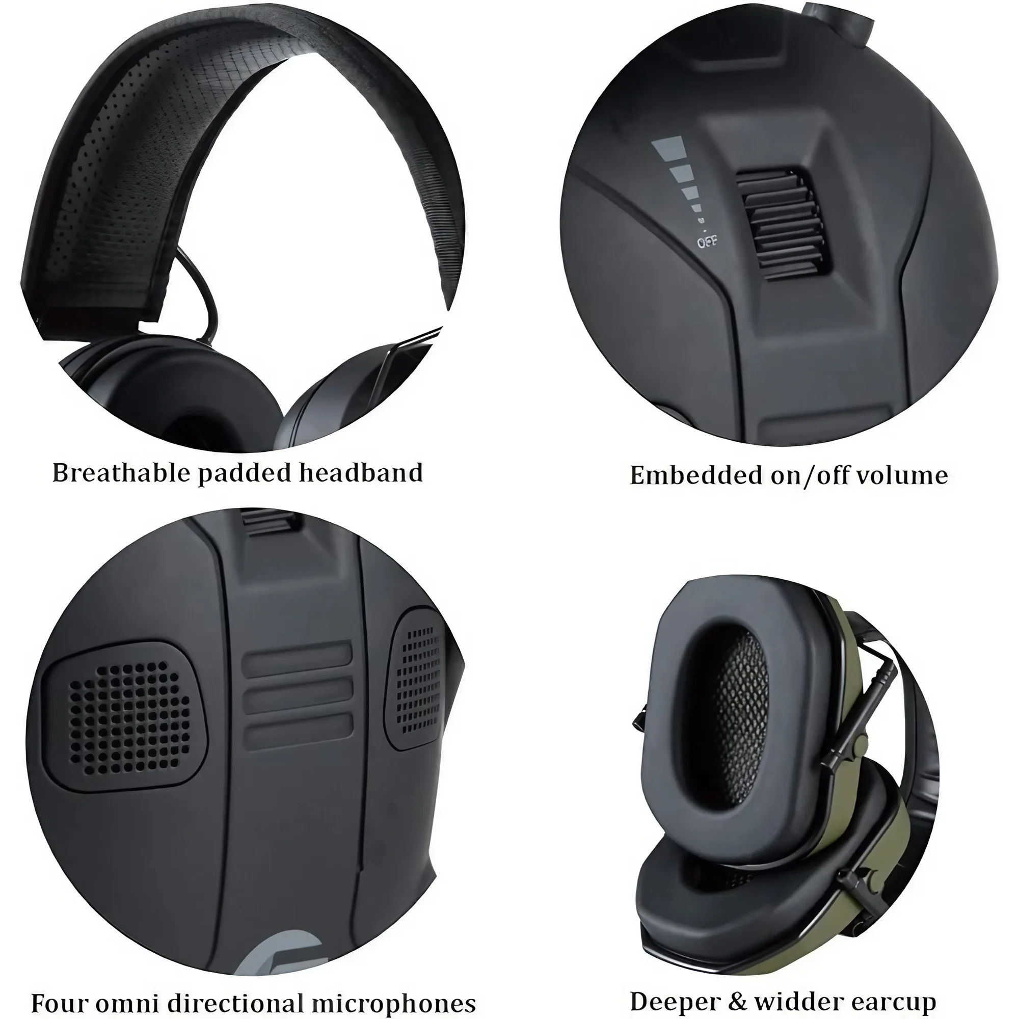 Foldable Tactical Shooting Ear – обзор и цена Earmuffs Foldable