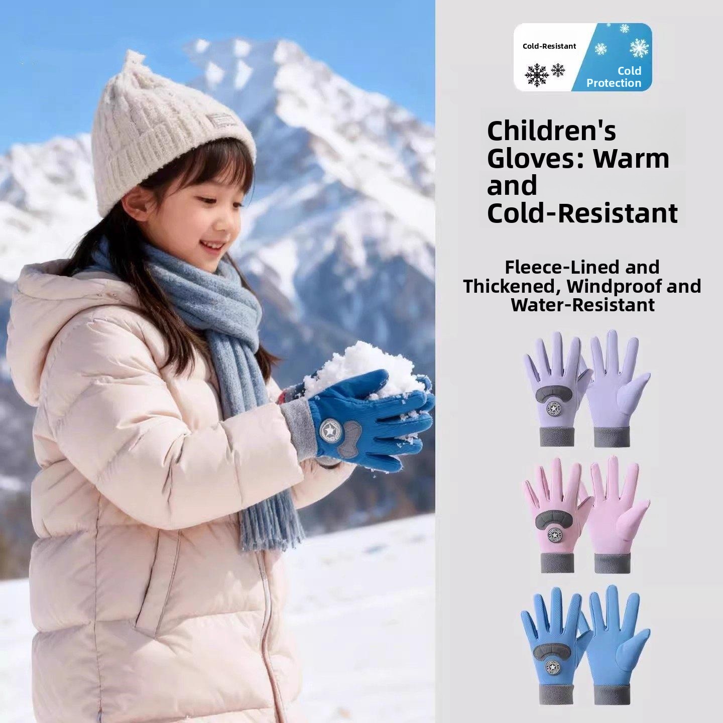Children's Ski Gloves Winter W – обзор и цена Snow Glove Insulated