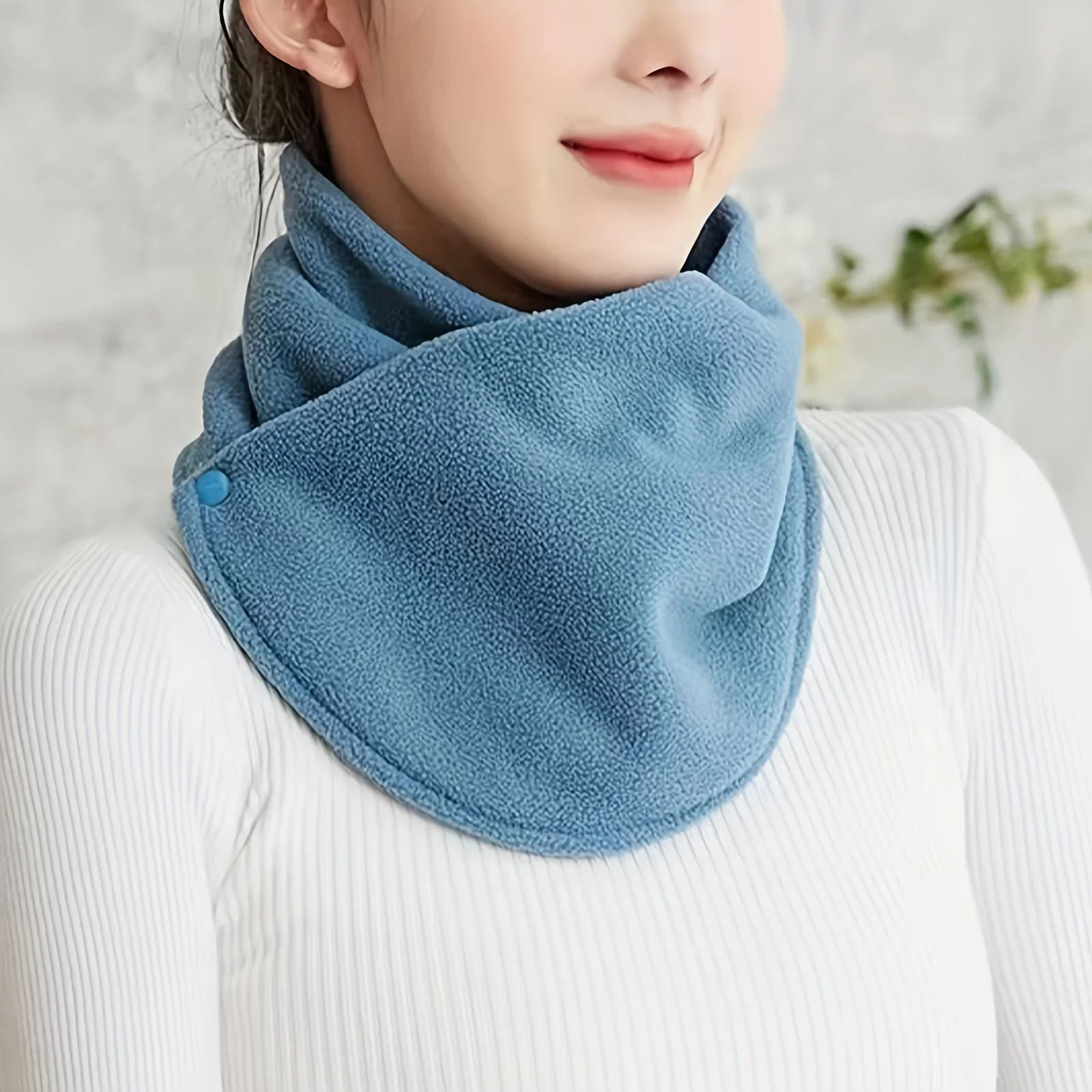 Classic Solid Color Snap Neck  – обзор и цена Neck Gaiter Fleece