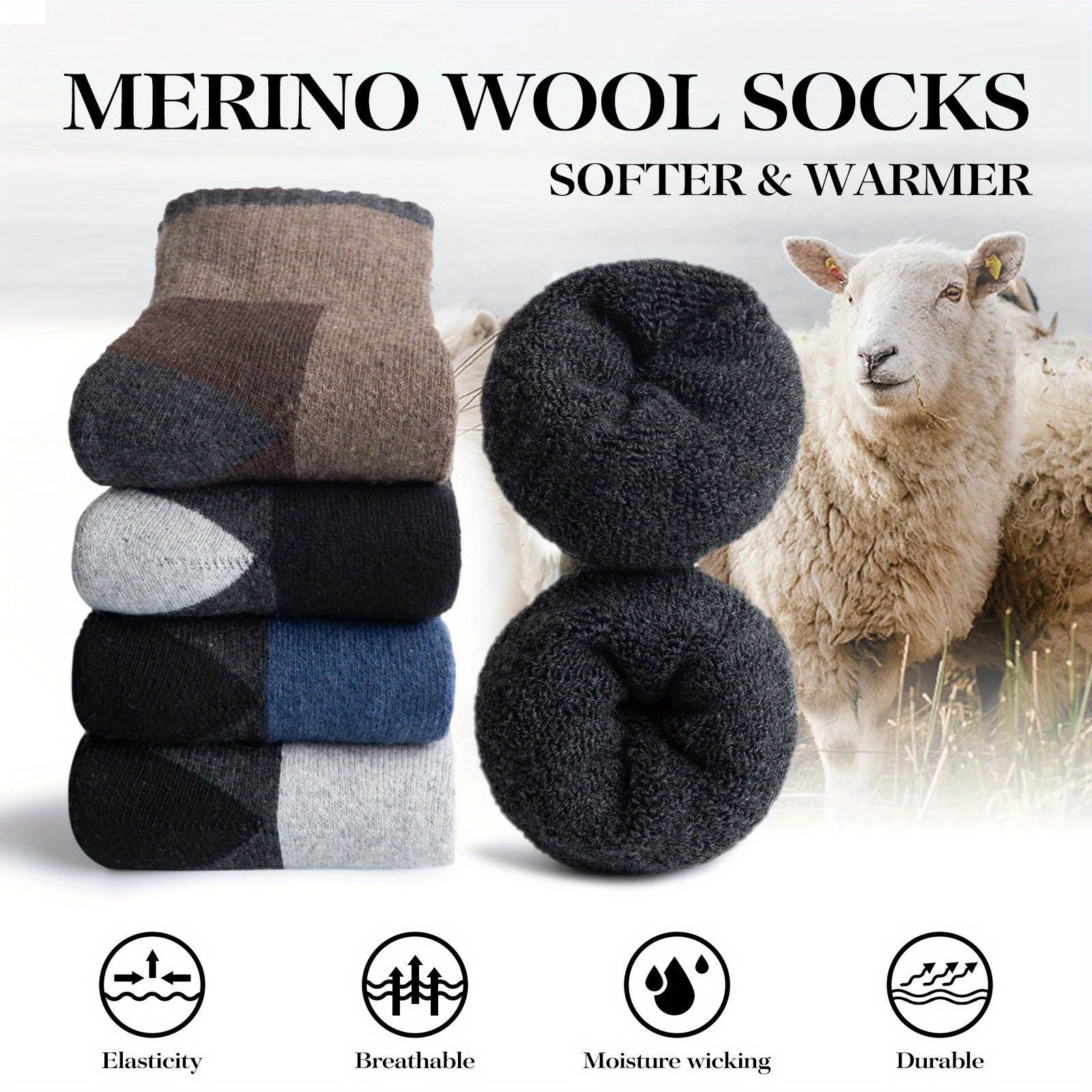 Winter Merino Wool Socks Thick – обзор и цена Thermal Sock Wool