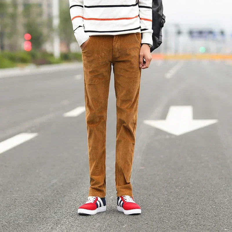 2023 Autumn Winter Men's Casua – обзор и цена Corduroy Pant Warm