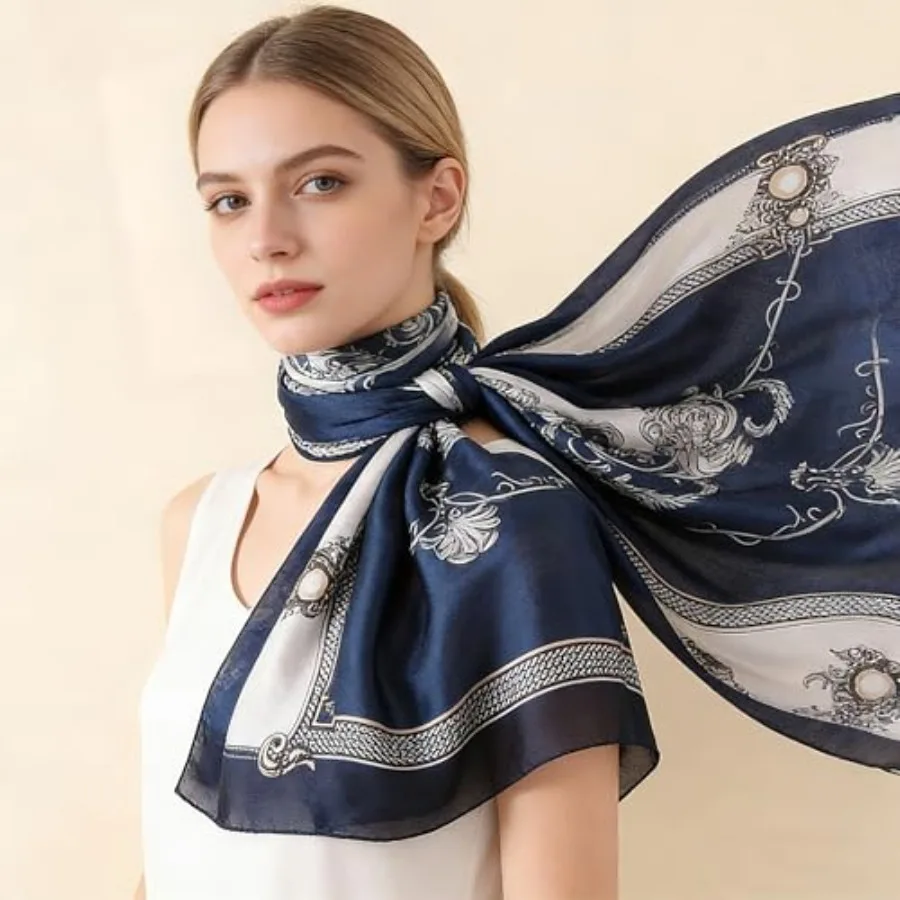 Silk Scarf Mulberry Silk Fashi – обзор и цена Shawl Wrap Winter