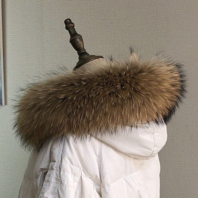 Real Fur Collar for Coat Parka – обзор и цена Shawl Wrap Winter