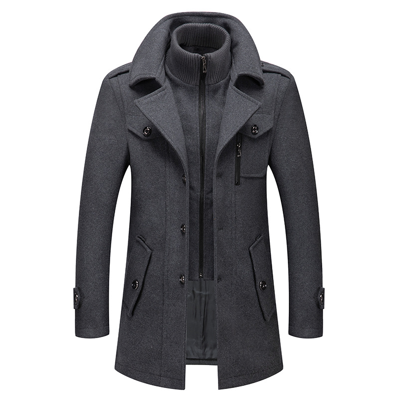 Winter Men's Wool Coat Oversiz – обзор и цена Wool Coat Peacoat