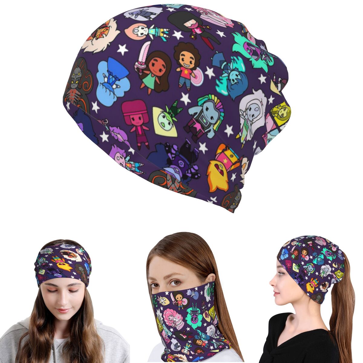 Crystal Gems Steven Universe B – обзор и цена Knit Beanie Hat Warm