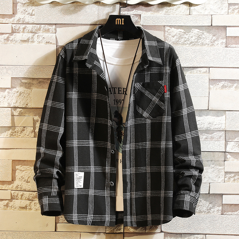 2025 Summer Men's Plaid Shirt  – обзор и цена Flannel Shirt Lined