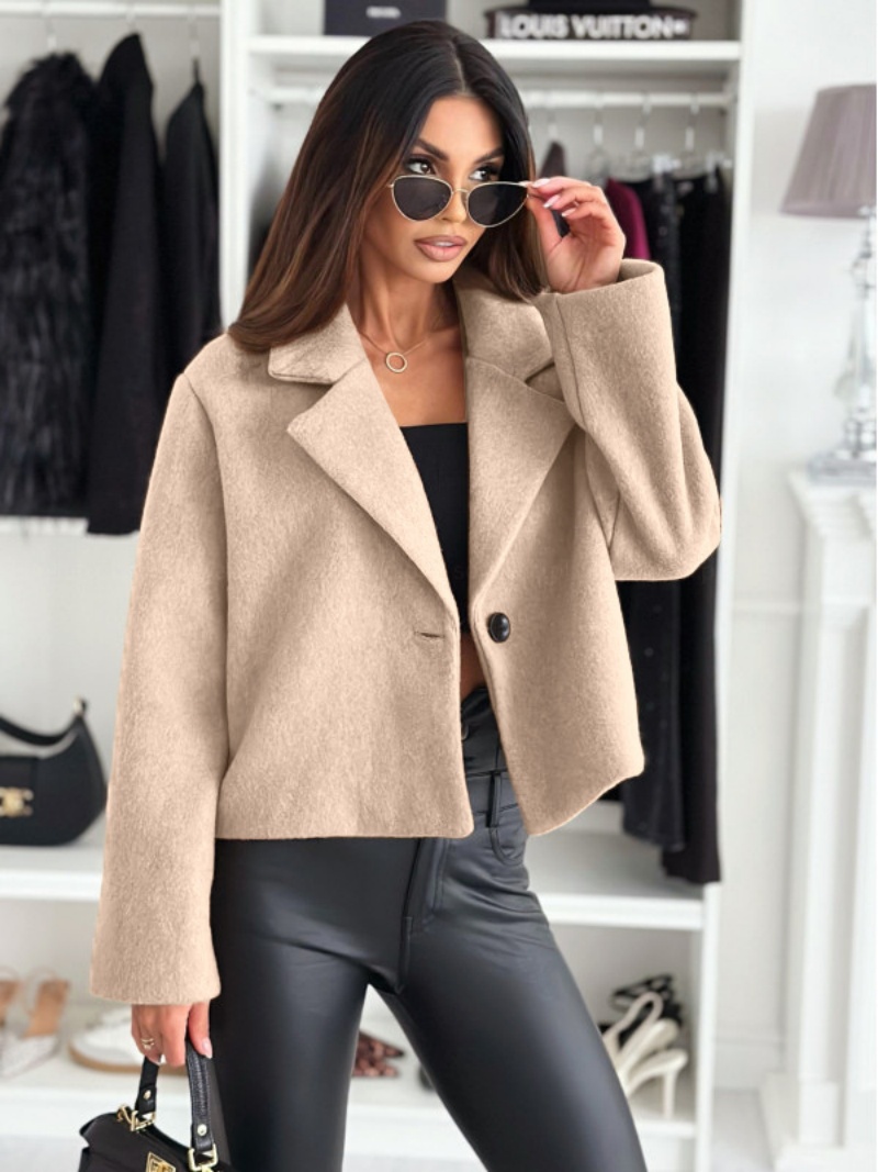 Cropped Trench Coat for Women  – обзор и цена Wool Coat Peacoat
