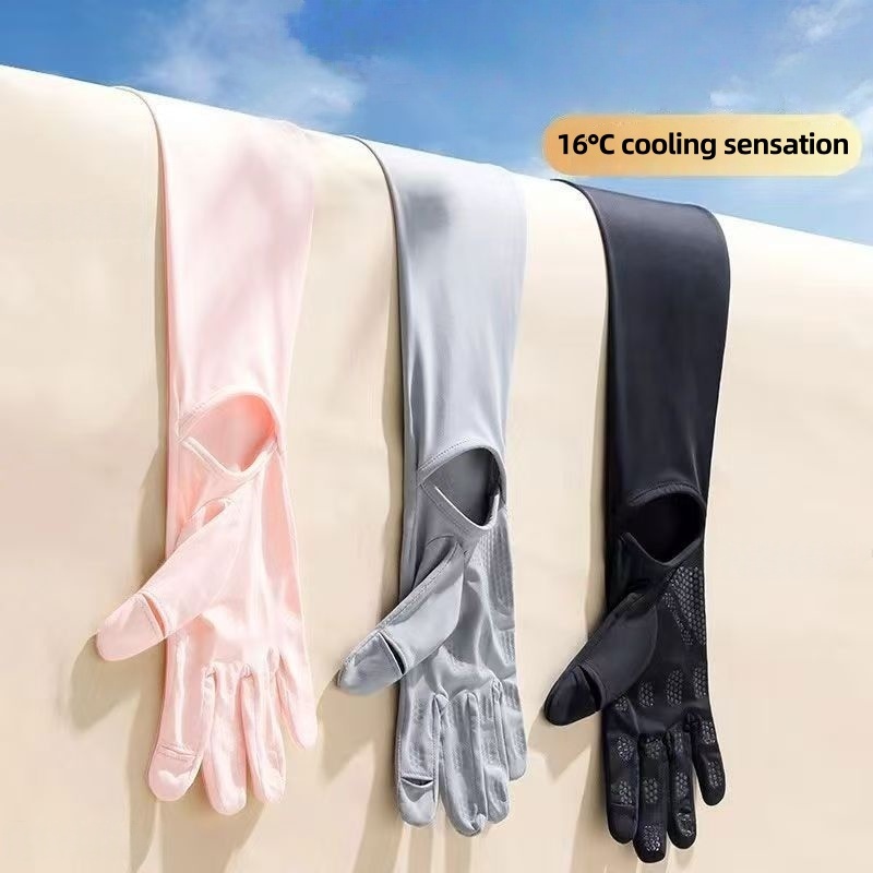 UPF50+ Ice Silk Sun Protection – обзор и цена Touch Screen Gloves
